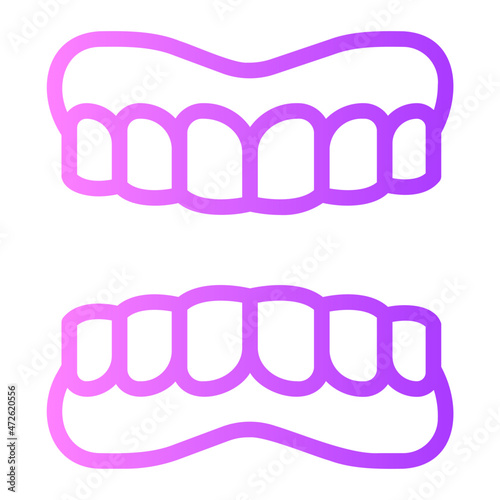dentures gradient icon