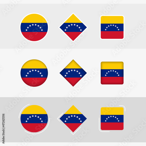 Venezuela flag icons set, vector flag of Venezuela. Free Download Venezuela flag icons set, vector flag of Venezuela. - GFXLoad