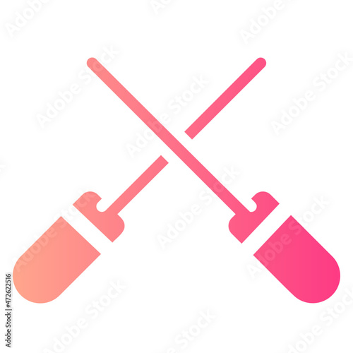 skewers gradient icon
