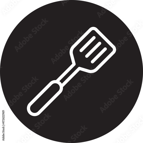 spatula glyph icon