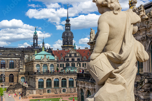 Obraz na płótnie Dresdner Zwinger im Sommer w salonie