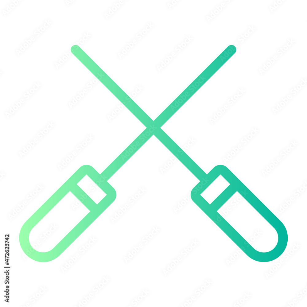 skewers gradient icon skewers gradient icon