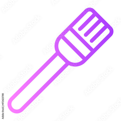 basting brush gradient icon