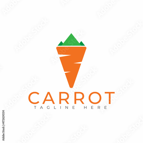 Wortel vector logo. Wortel icon in flat style.