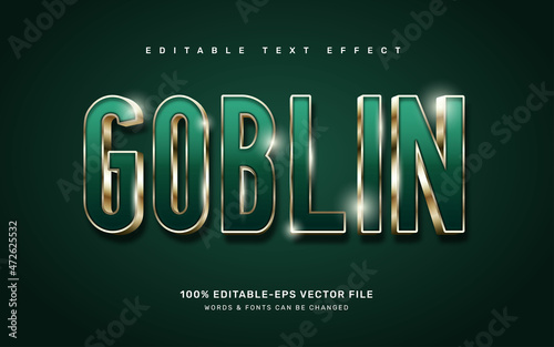 Gold goblin text effect