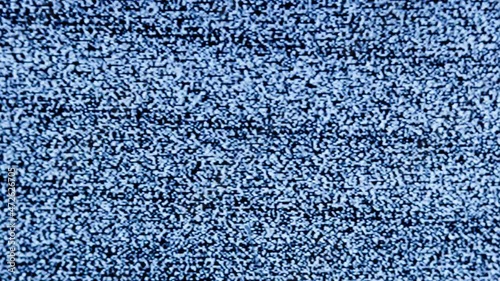distorted white noise interference on a small portable analog TV with a cathode ray tube