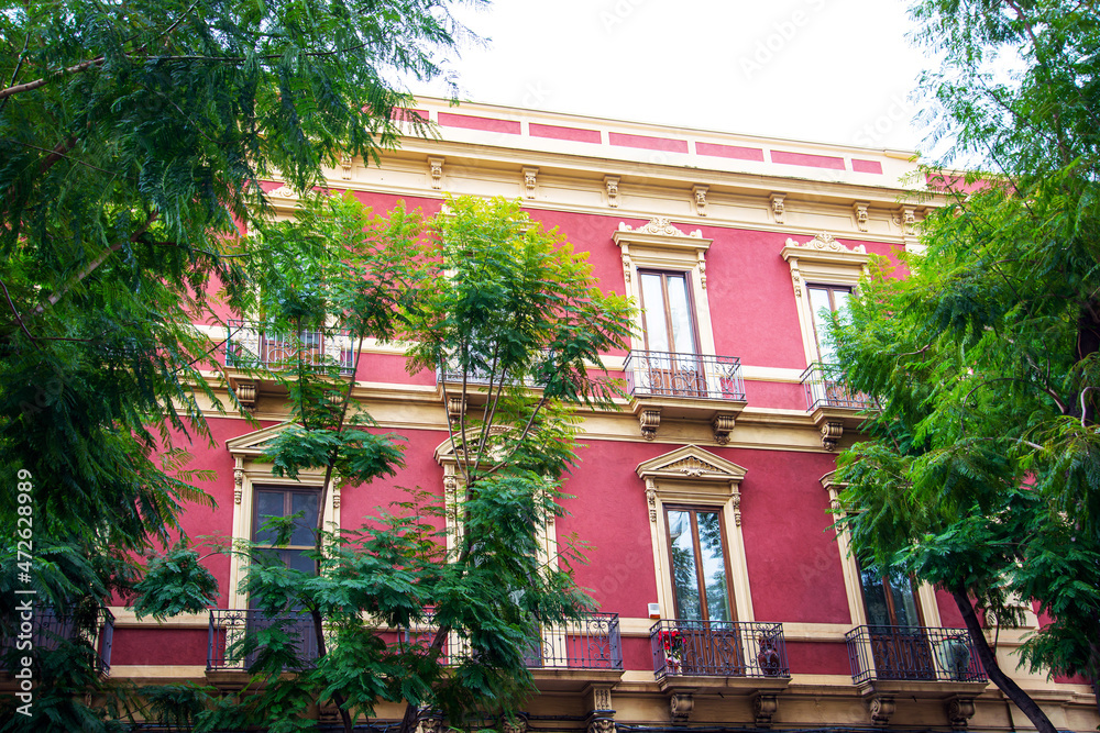 Fototapeta premium Street view of Catania city, Italy