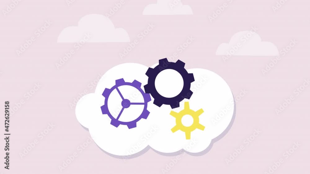 Concept of a great idea, Eureka. speech bubble, gear wheels and light bulb pops up. Solution of the problem, answer animation. template for explainer video. good idea Concept of a great idea, Eureka. speech bubble, gear wheels and light bulb pops up. Solution of the problem, answer animation. template for explainer video. good idea