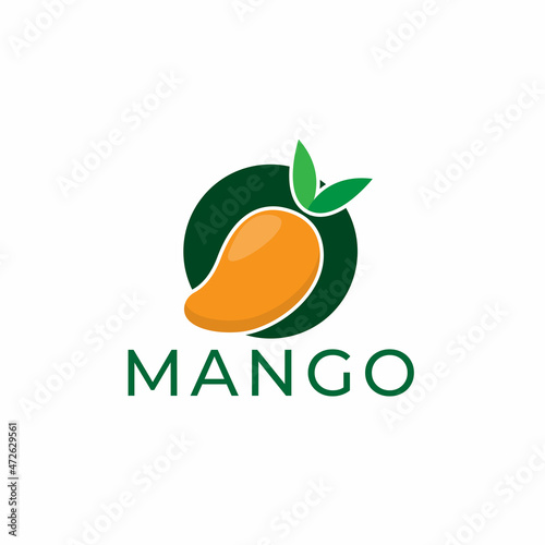 Mango vector logo. mango icon in flat style.