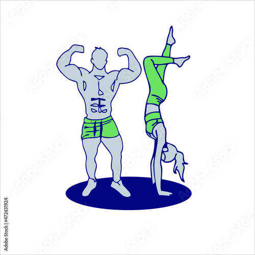 Body Fitness Vector Design