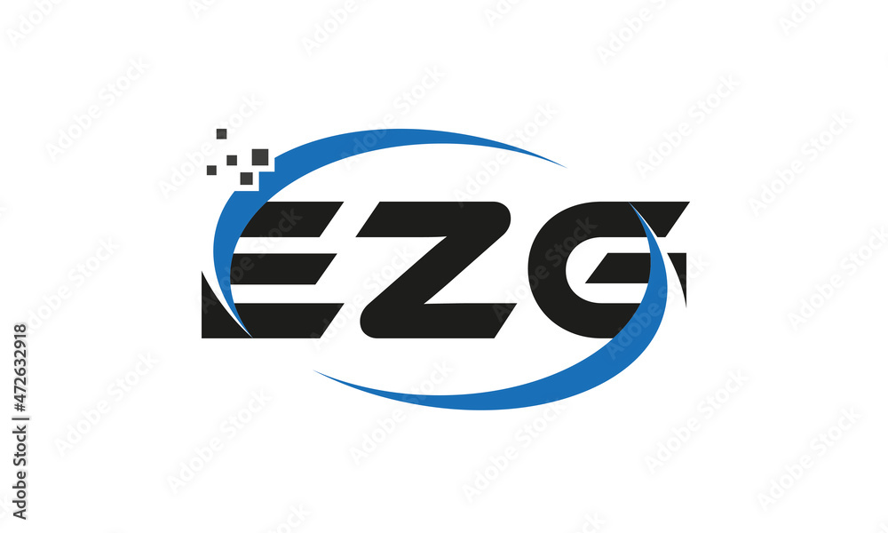 dots or points letter EZG technology logo designs concept vector Template Element dots or points letter EZG technology logo designs concept vector Template Element