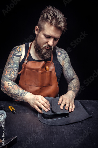 Leather Professional at work photo