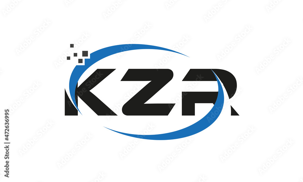 dots or points letter KZR technology logo designs concept vector Template Element dots or points letter KZR technology logo designs concept vector Template Element