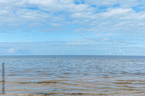 beautiful seascape on a bright calm day