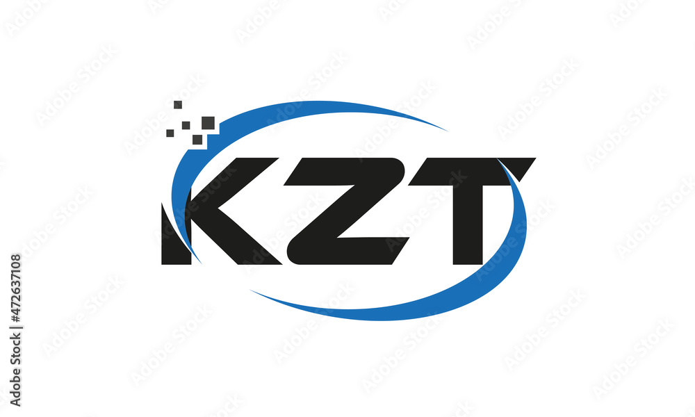 dots or points letter KZT technology logo designs concept vector Template Element dots or points letter KZT technology logo designs concept vector Template Element