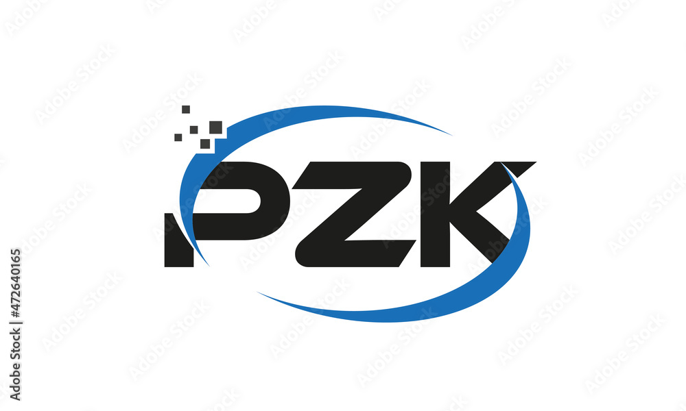 dots or points letter PZK technology logo designs concept vector Template Element dots or points letter PZK technology logo designs concept vector Template Element