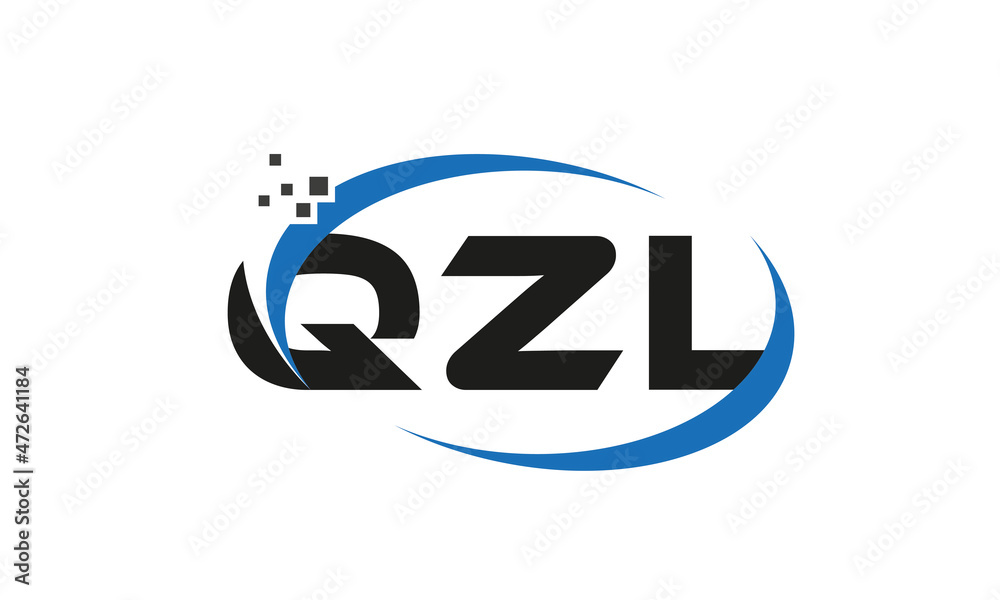 dots or points letter QZL technology logo designs concept vector Template Element dots or points letter QZL technology logo designs concept vector Template Element