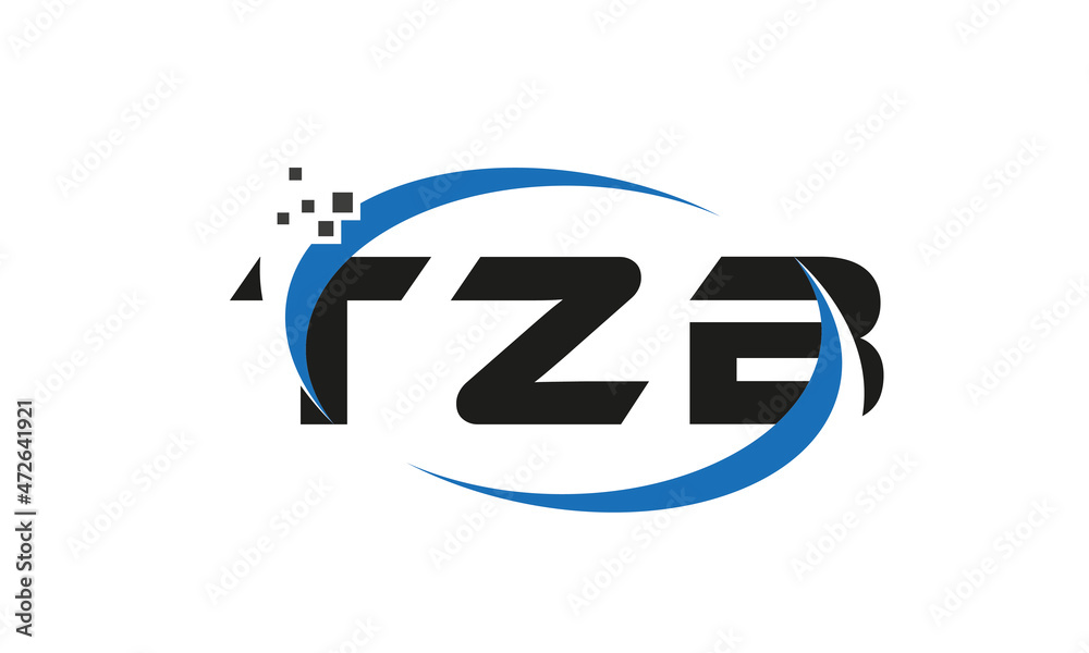 dots or points letter TZB technology logo designs concept vector Template Element dots or points letter TZB technology logo designs concept vector Template Element
