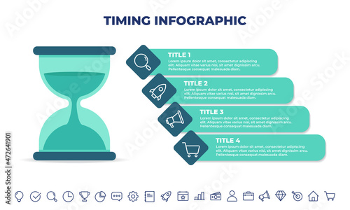 timing infographic design template.business infographic template for presentations, banner, workflow layout, process diagram, flow chart and how it work