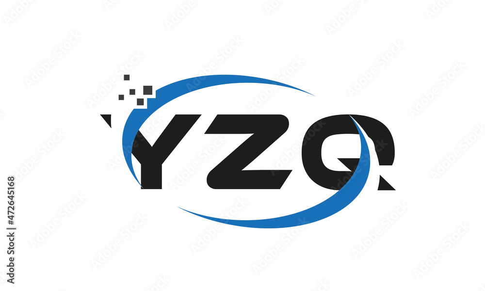 dots or points letter YZQ technology logo designs concept vector Template Element dots or points letter YZQ technology logo designs concept vector Template Element