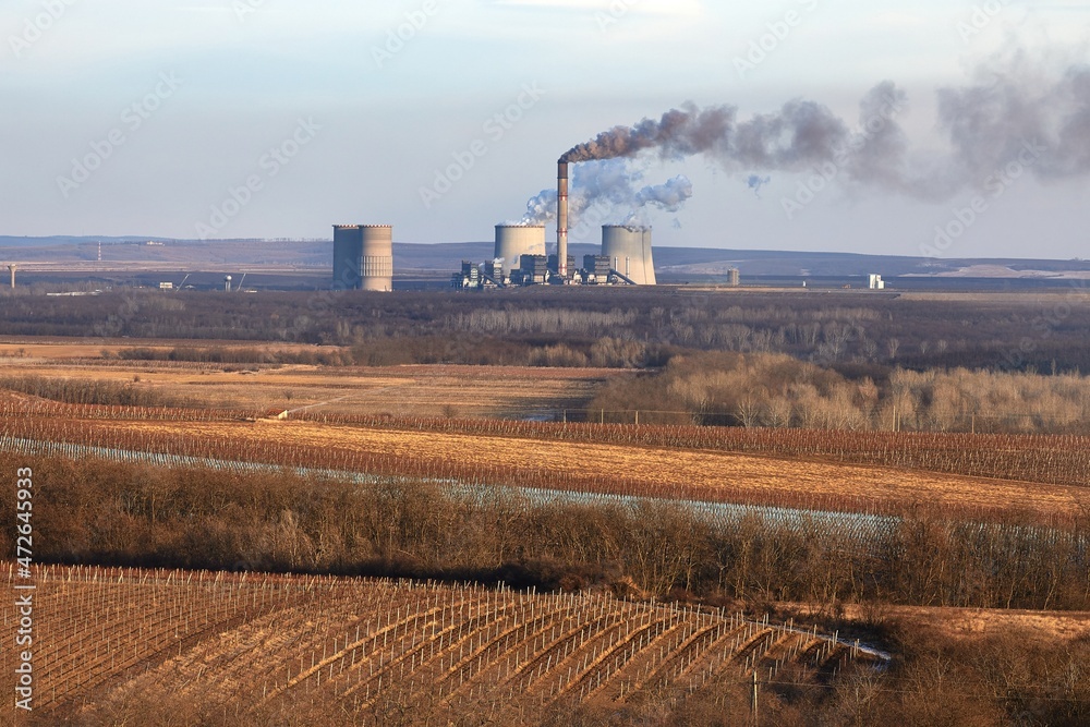 Fototapeta premium Power Plant Smoke
