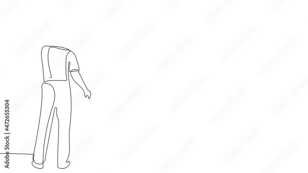 4k animated self drawing of continuous line draw of human hand holds paint brushes with paint can, floor painting, blank space for your text, banner, advertisement or your design minimal outline 4k animated self drawing of continuous line draw of human hand holds paint brushes with paint can, floor painting, blank space for your text, banner, advertisement or your design minimal outline
