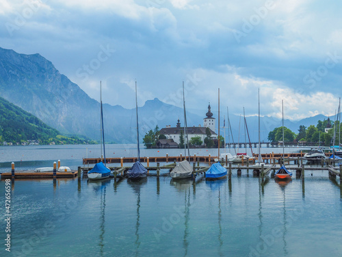 Boote in Gmunden am Traunsee