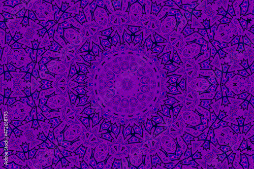 Purple blue Abstract kaleidoscope background. kaleidoscope texture design. multicolor kaleidoscope. Kaleidoscopic pattern. Mandala pattern. Batik Pattern