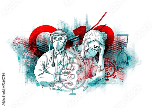 Corona Virus Pandemie medizinisches Personal