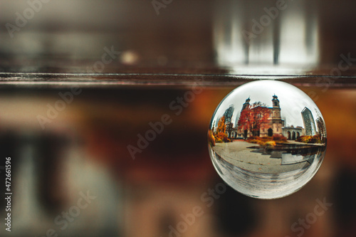 Wallpaper Mural City Lensball View in Centrum of Warsaw, Poland, Europe, Autumn Time. Torontodigital.ca