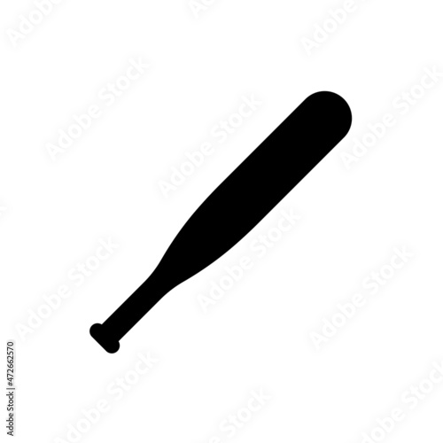 Black Baseball Bat icon photo