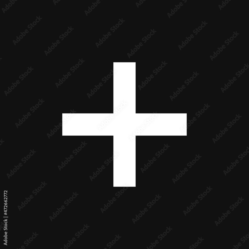 Fototapeta premium Add plus icon