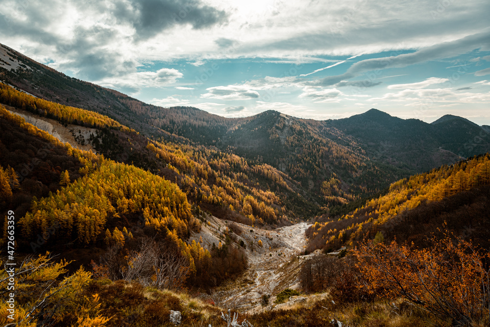 couleurs d'automne en montagne 