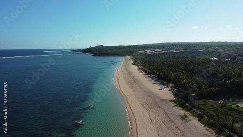 Wallpaper Mural Drone flying around Nusa Dua beach in Bali Indonesia. High quality 4k aerial footage Torontodigital.ca