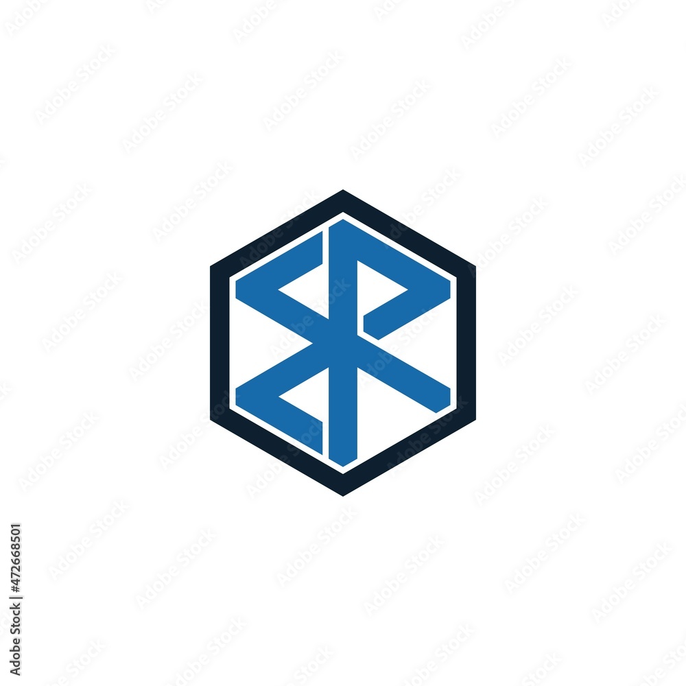 Initial e r logo vector polygon template Initial e r logo vector polygon template