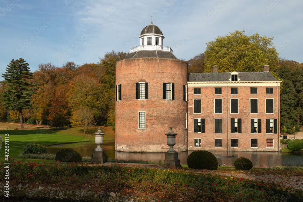 Rosendael castle and park in the village of Rozendaal, Netherlands.
