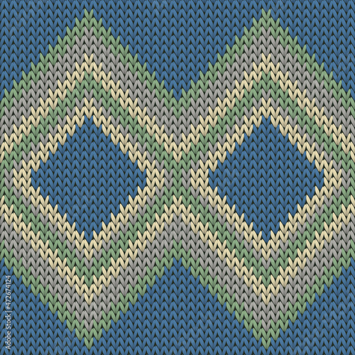 Jersey rhombus argyle knitted texture geometric