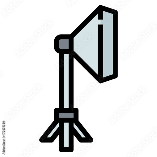 soft box Color line icon