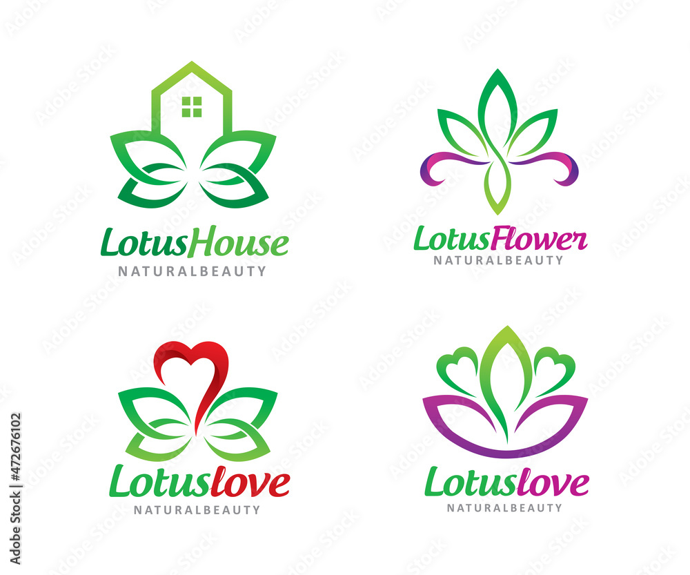 Lotus logo symbol or icon template