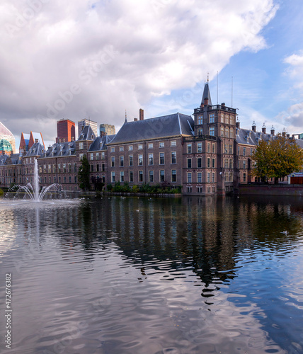 The historical Dutch parliament building, Binnenhof in Den Haag