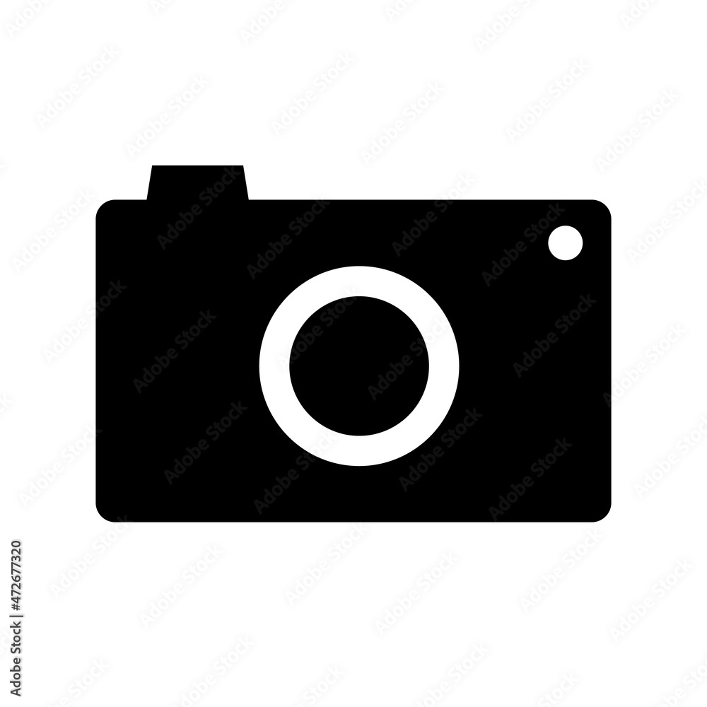 Simple camera icon. Vector about shooting. Simple camera icon. Vector about shooting.