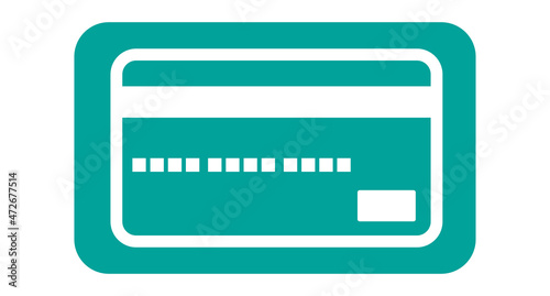 Flat Design Credit Card Icon. Vectors for economic and payment.