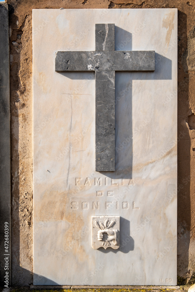 Consell Cemetery, Mallorca, Balearic Islands, Spain