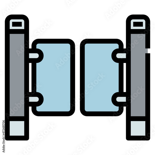 turnstile Color line icon