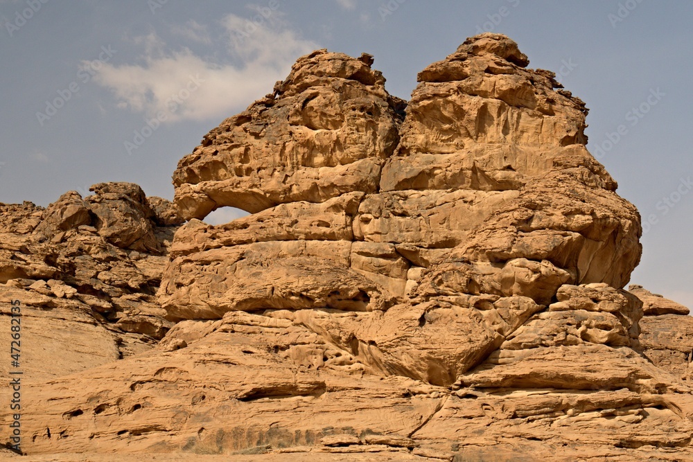 Rock formations near Jubbah city. Saudi Arabia.