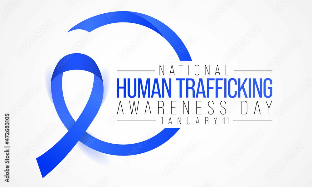 Vetor de National human trafficking awareness day is observed every ...