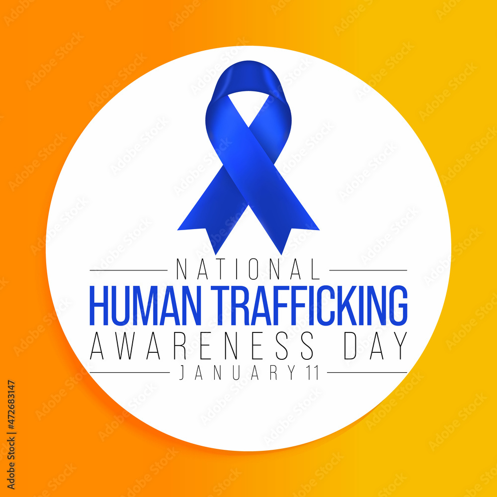 Vetor de National human trafficking awareness day is observed every ...