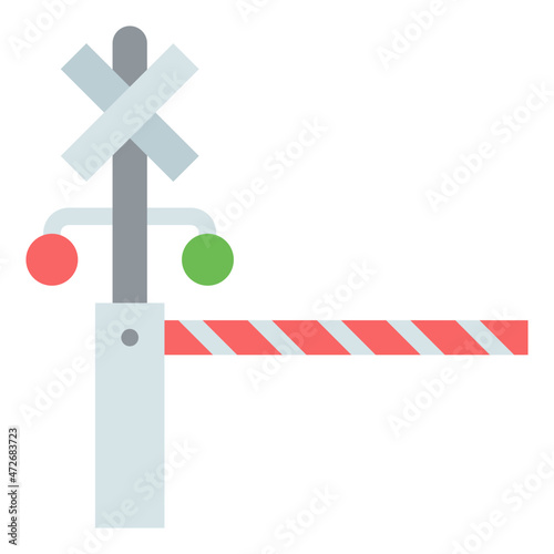 barrier flat icon