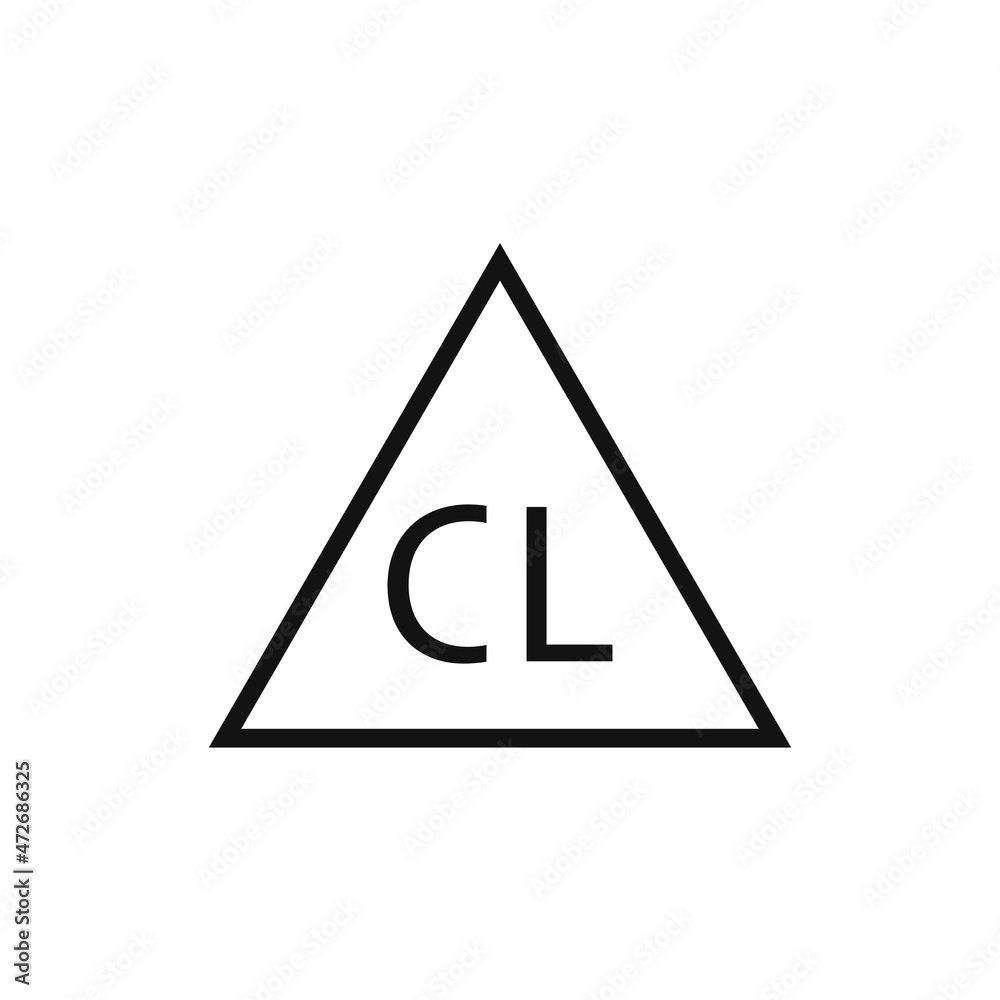 Chlorine bleach icon, vector illustration, flat design Chlorine bleach icon, vector illustration, flat design