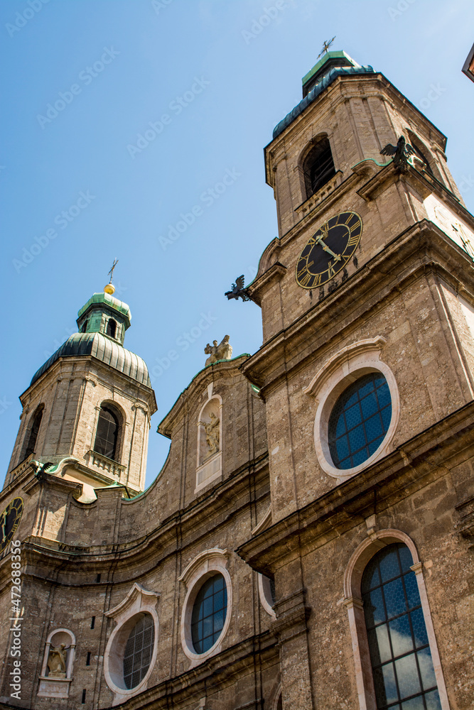Cathedral of St. James, Old Town, Innsbruck, Tyrol, Austria.
